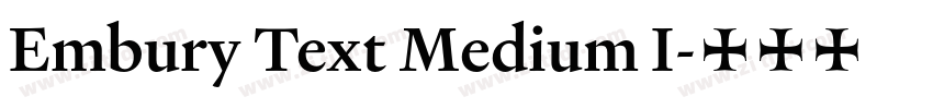 Embury Text Medium I字体转换